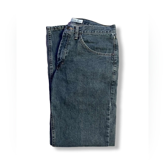 Lee's Men's Regular Fit Straight-Leg Dark Blue Jeans, Size 33X32 - Picture 3 of 7